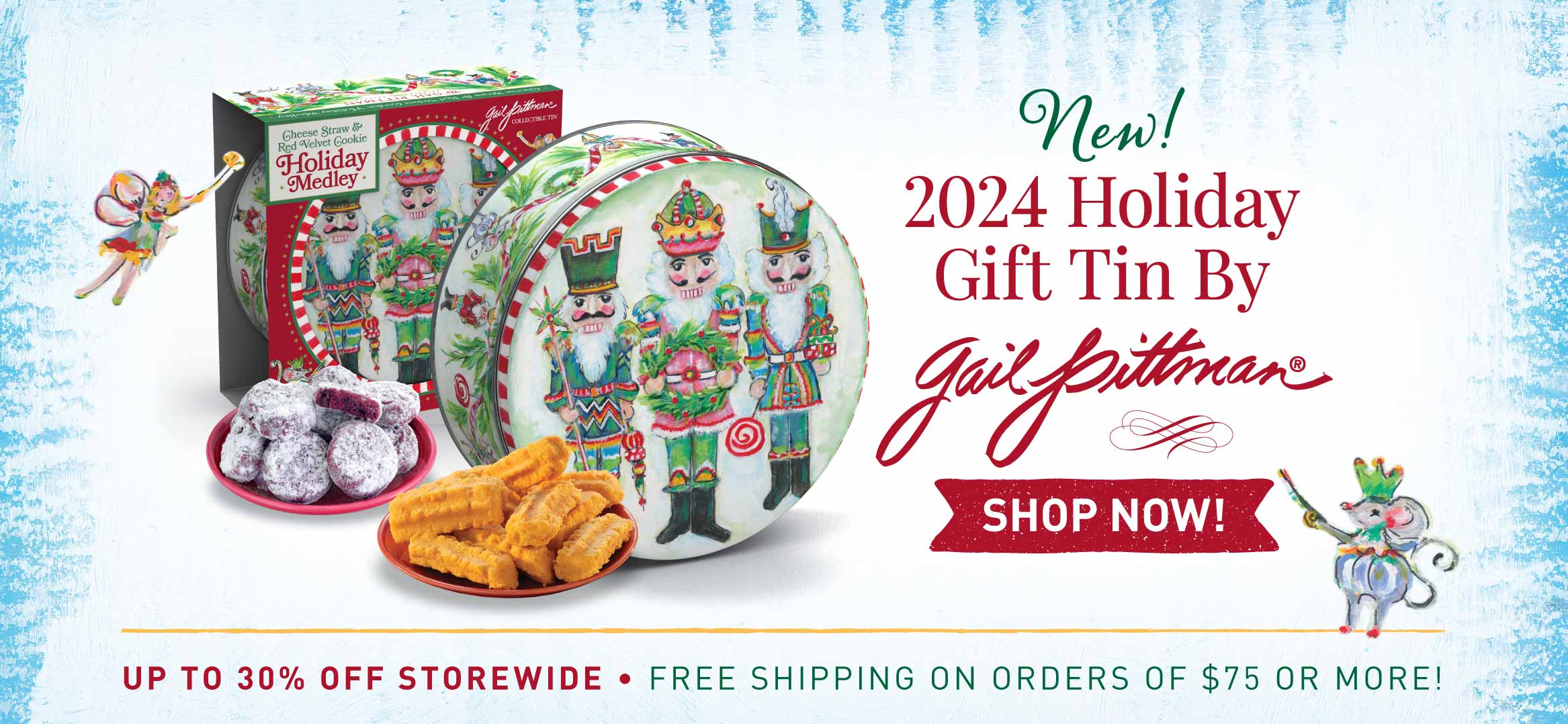 New 2024 Gail Pittman Collectible Holiday Tin